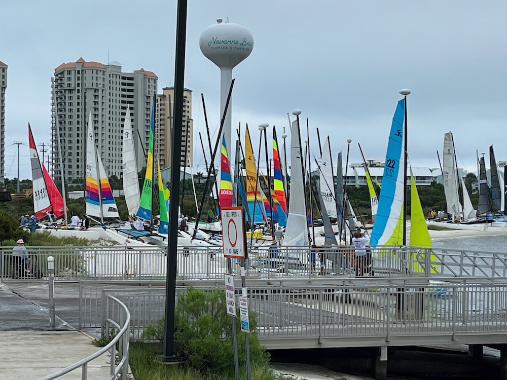 sailboats on beach