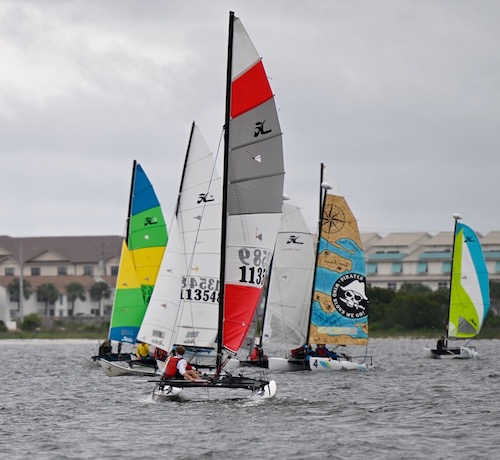 sailboats racing